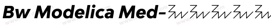 Bw Modelica Med字体转换